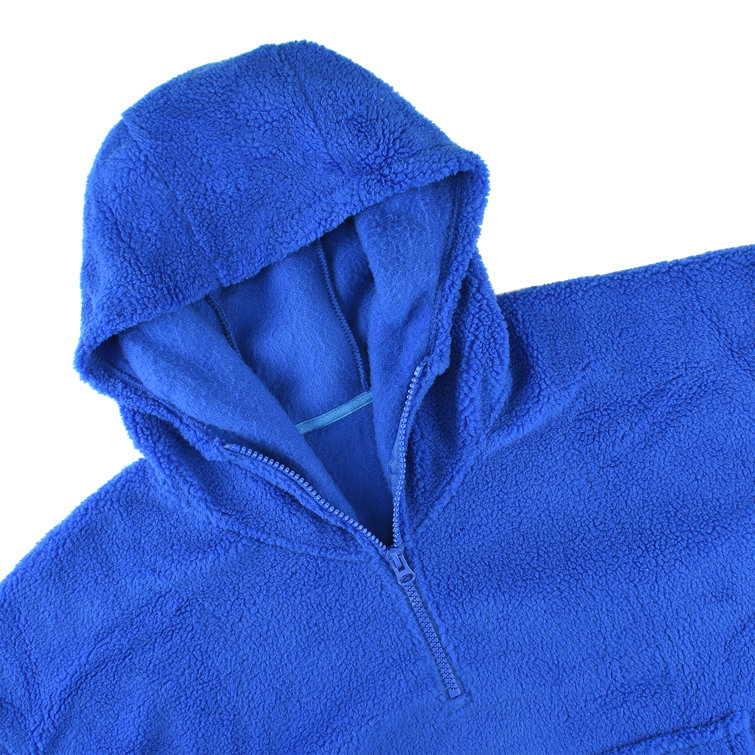 Wearable blanket with online zipper